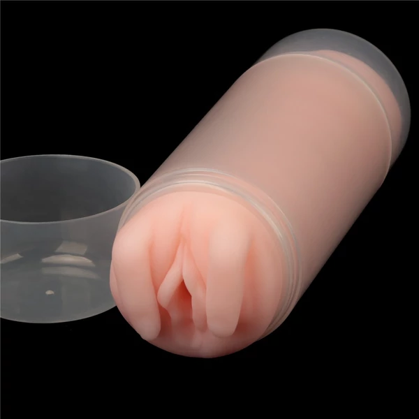 Realisztikus vagina és ánusz maszturbátor Virgin-skin blowout double side stroker vagina and anus
