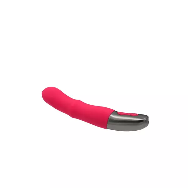 G-pontos, tolófunkciós vibrátor Titanz 7" silicone rechargeable vibrator in pink