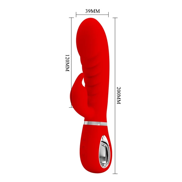Csiklókaros vibrátor Pretty Love Prescott red