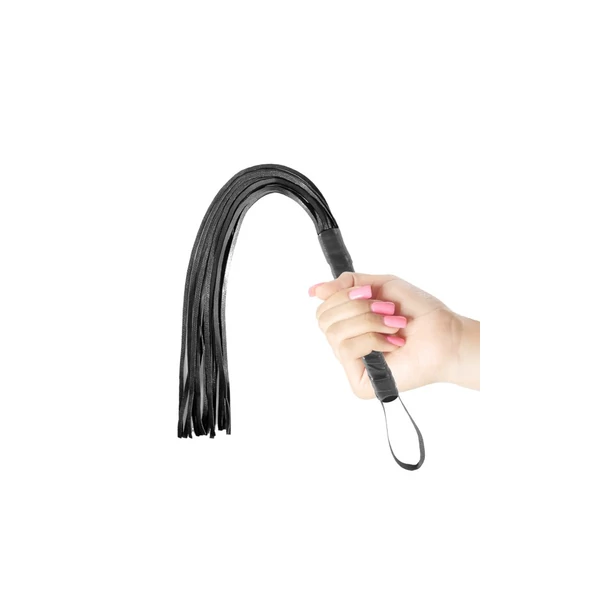 Fekete műbőr korbács Fetish fantasy series first time flogger black