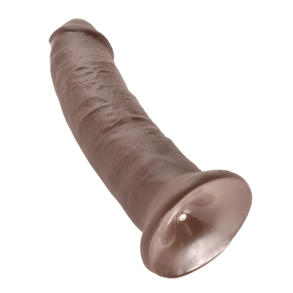 Realisztikus letapasztható dildó 9" cock  brown