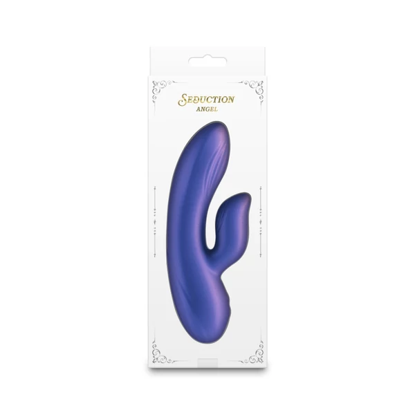 Csiklókaros vibrátor Seduction - Angel - Metallic Purple