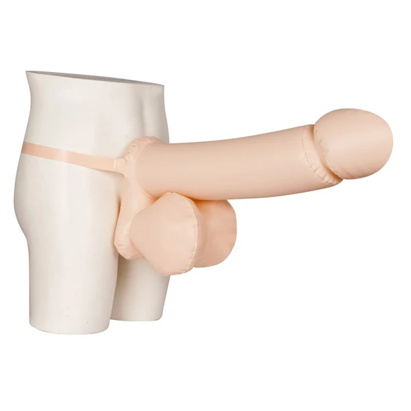Felfújható és felcsatolható műpénisz 53 cm - Jolly booby-inflatable penis
