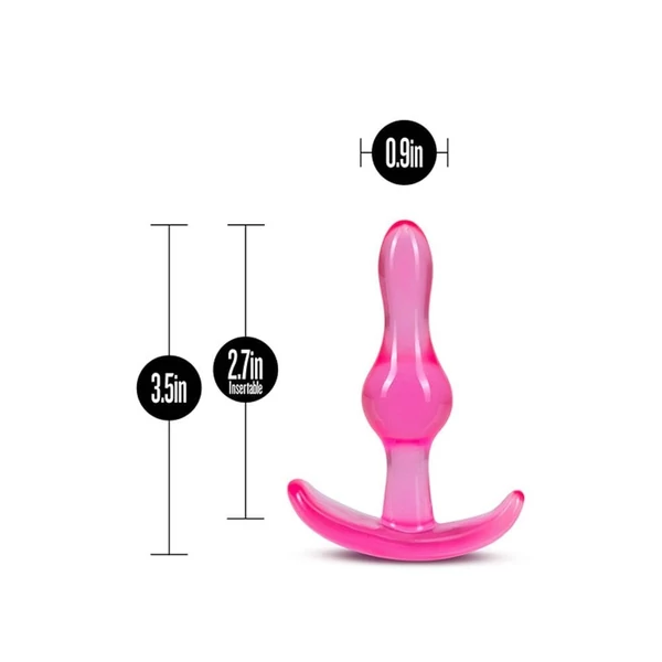 Zselés análdugó B yours curvy anal plug pink