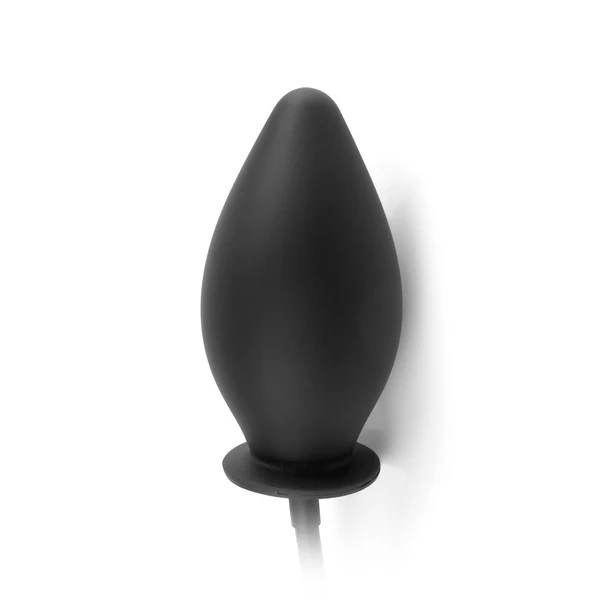 Inflatable silicone plug  black