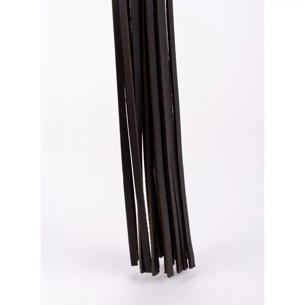 Korbács Calf leather handle saddle leather tails fekete