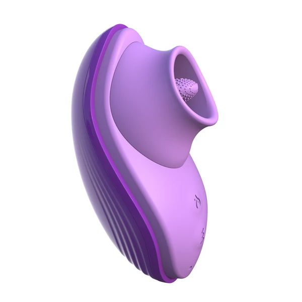 Nyelvecskés csiklóizgató melegítő funkcióval - Her silicone fun tongue purple