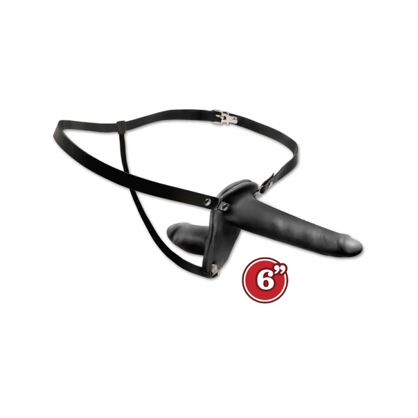 Felköthető dupla dildó nőknek Double penetrix strap-on  black
