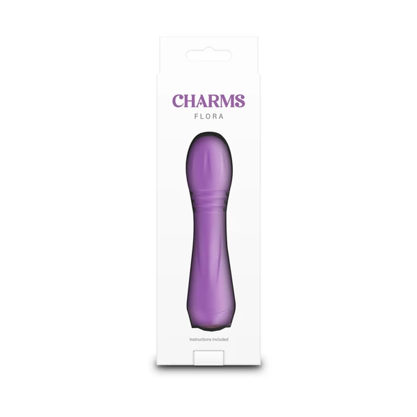 Mini vibrátor Charms - flora - violet