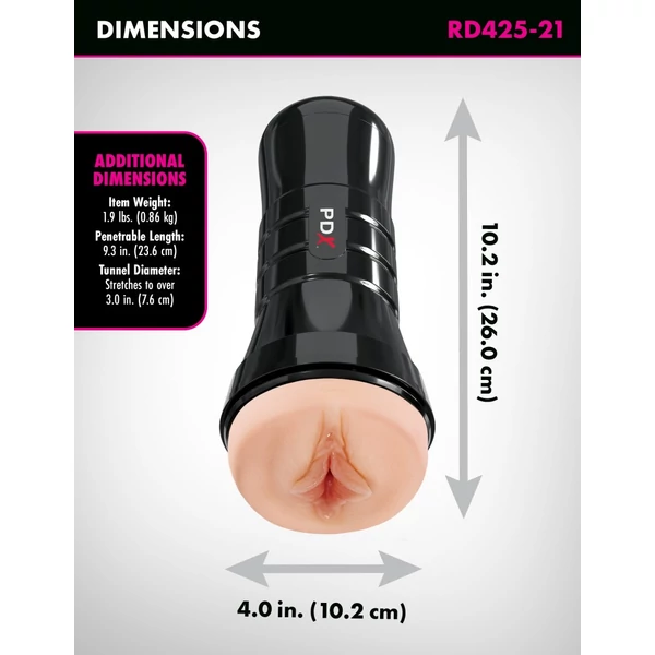 Önsíkosító vagina maszturbátor - PDX Extreme  Wet Pussies super luscious lips xxl light