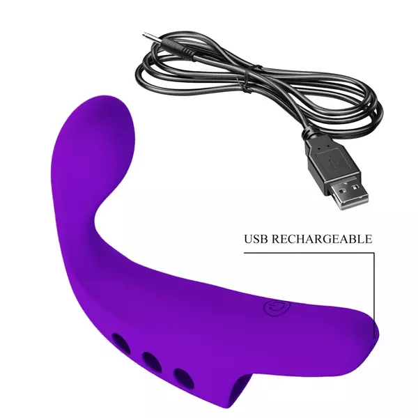 Ujjazó vibrátor Gorgon fingering vibrator fekete