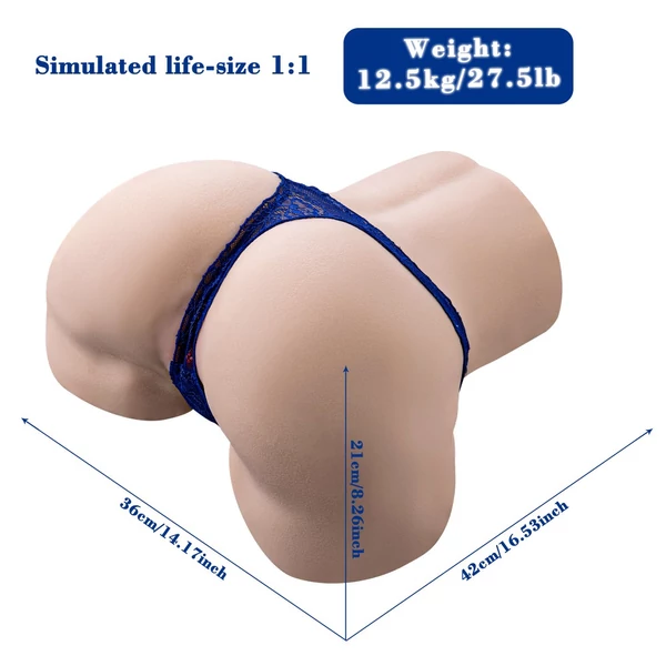 Gina vibrátoros vagina és ánusz maszturbátor