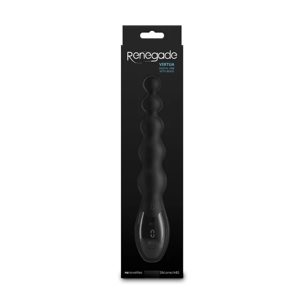 Vibrációs gömbös anális izgató - Renegade Virtua black