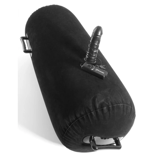 Felfújható szexpuff beépített vibrátorral Inflatable luv log black