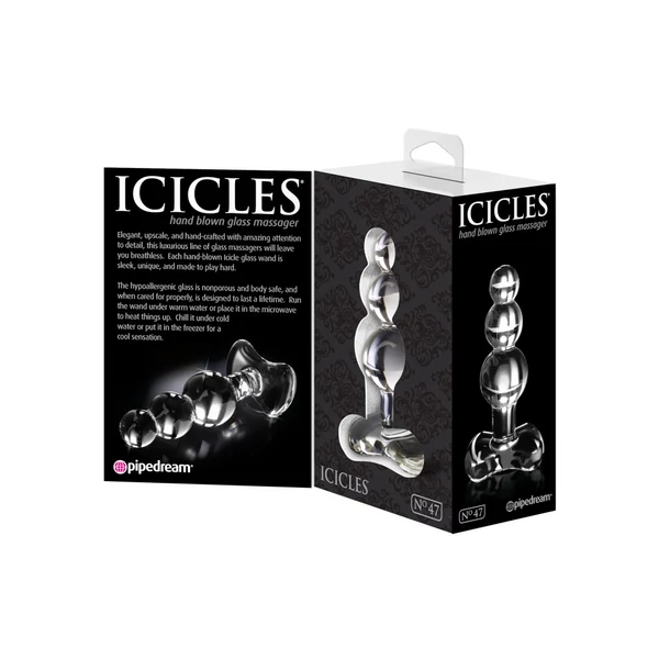Anál plug Icicles No. 47 clear