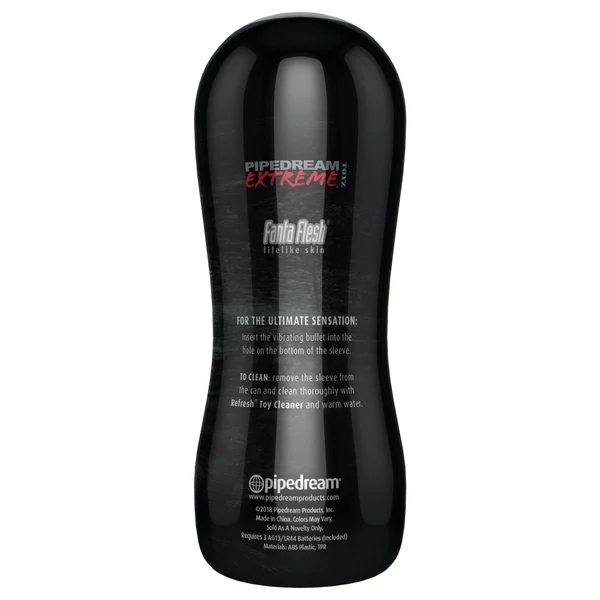 Vibrátoros vagina Vibrating pussy stroker  light/black