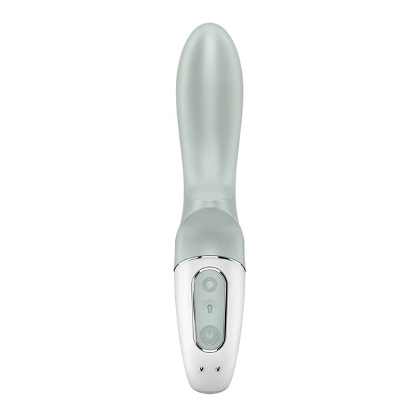 Pumpálható vibrátor szürkés zöld Air pump booty 3 greygreen