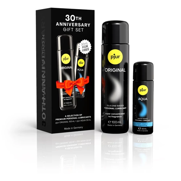 Síkosító csomag: szilikon- és vízbázisú síkosító Pjur 30th anniversary gift set