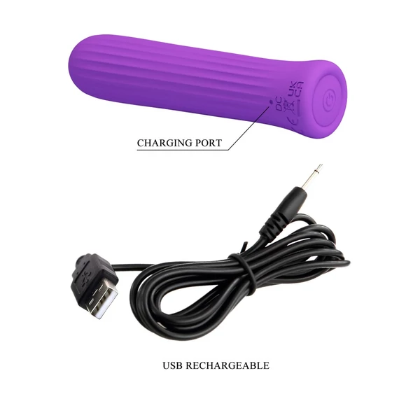 Mini vibrátor tölthető Pretty love blanche purple ii