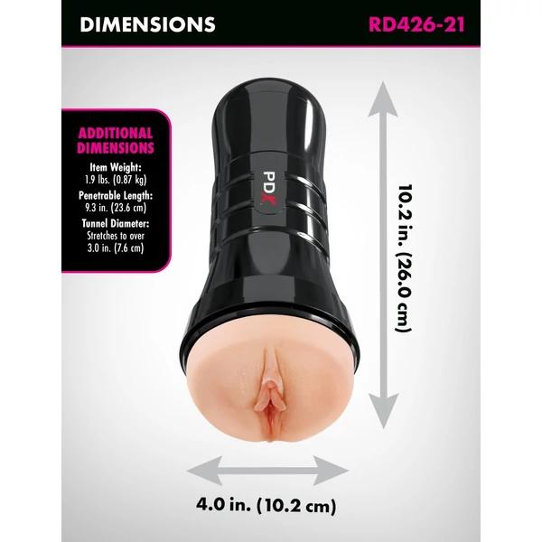 Önsíkosító vagina maszturbátor - PDX Extreme Wet Pussies Auper Juicy Snatch XXL light