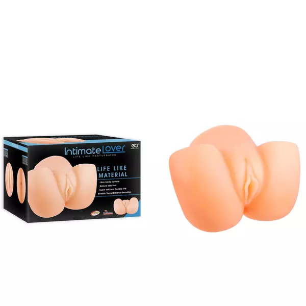 Vagina és ánusz maszturbátor 16,2 cm - Intimate lover tpr masturbator 6.1"