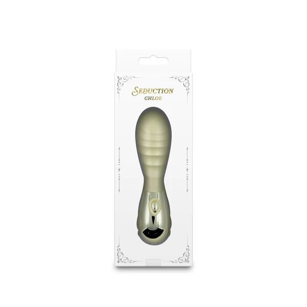Szilikon újratölthető vibrátor Seduction - chloe - metallic cream 