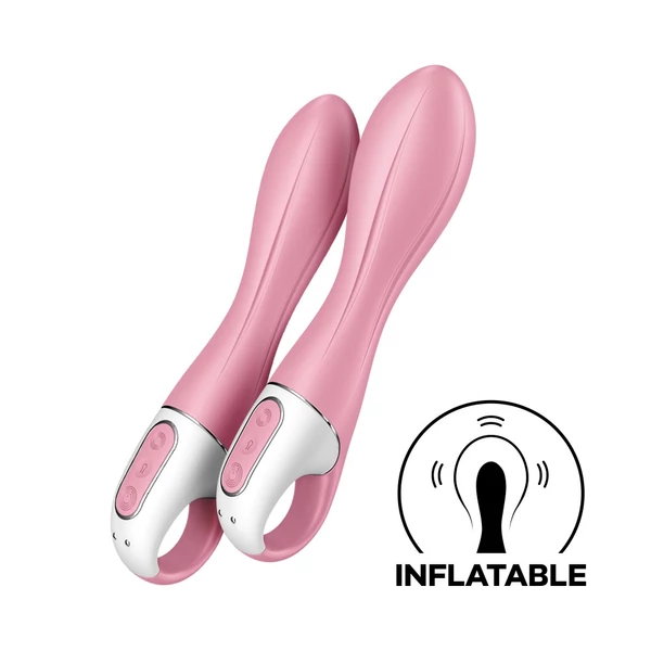 Pumpálható vibrátor g-pont izgatásra Air pump vibrator 2 light red