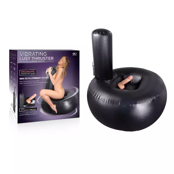 Felfújható párna vibrátorral Vibrating lust thruster inflatable cushion with vibrating dong