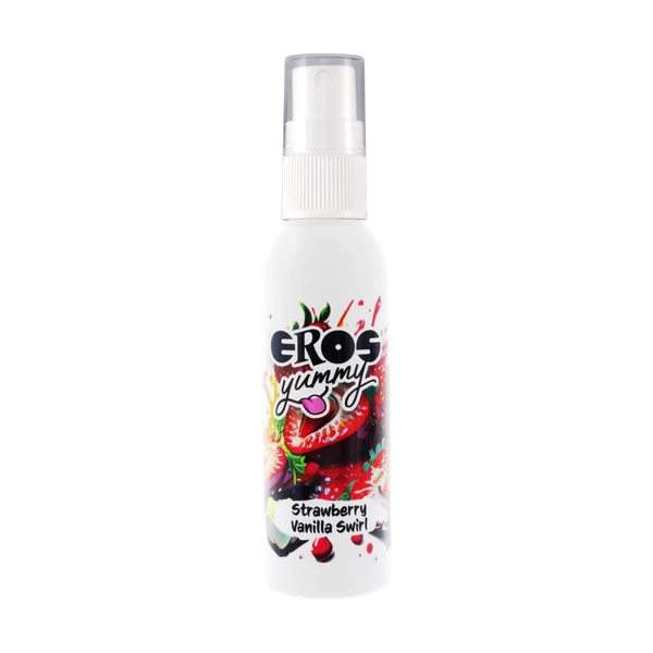 Eper és vanília ízű testpermet Yummy strawberry vanilla swirl 50 ml