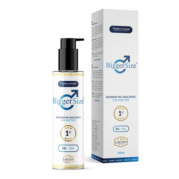 Erekció gél méretnövelő hatással Biggersize gel - 150 ml