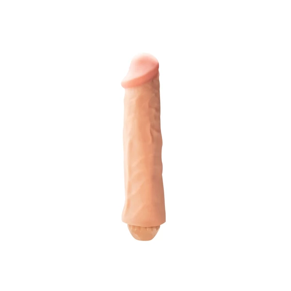 Realisztikus vibrátor 20 cm - Real Seducer Flexible Vibrating Dong 8"