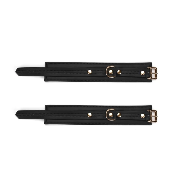 Bokabilincs Black organosilicon ankle cuffs