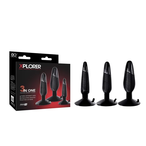 Fenékdugó készlet Xplorer butt plug kit
