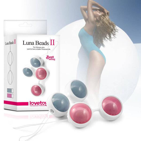 Lovetoy luna beads ii. gésagolyó szett (rózsaszín)