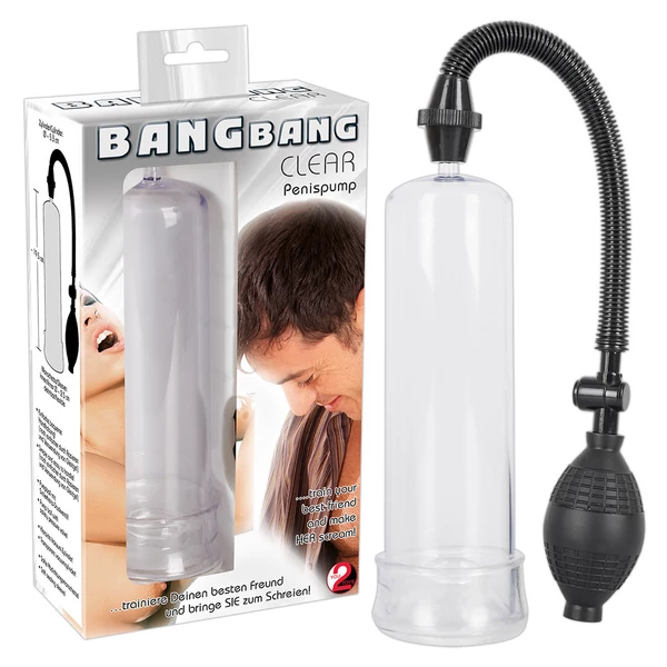 Péniszpumpa Bang Bang erekciópumpa áttetsző