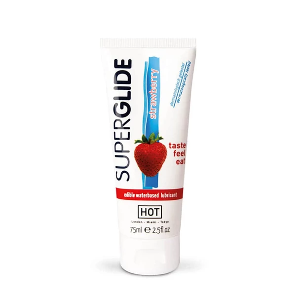 Eper ízű ehető síkosító 75 ml Hot Superglide