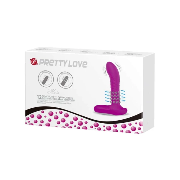 Pretty love anal stimulato with rolling beads anál vibrátor
