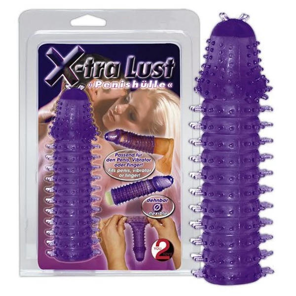 X-tra Lust lila péniszköpeny