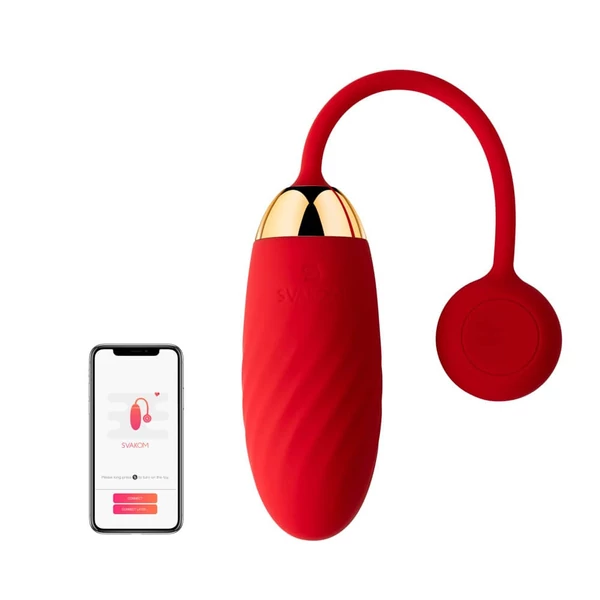 Applikációs vibrációs tojás Ella Red