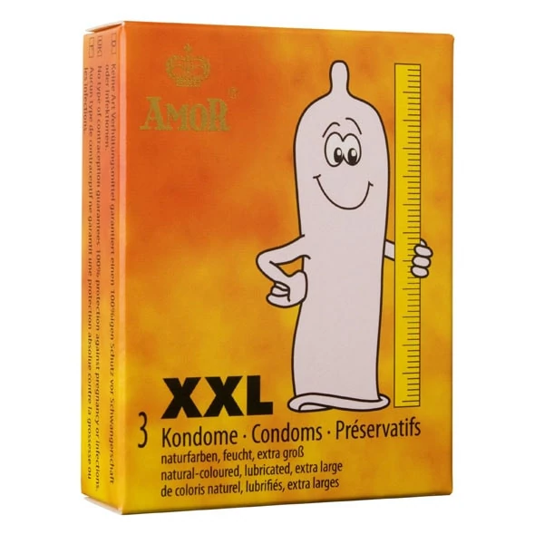 XXL extra nagy óvszer - 3 db