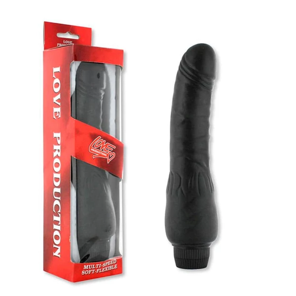 Perfect pleasures élethű vibrátor - 22 cm - fekete