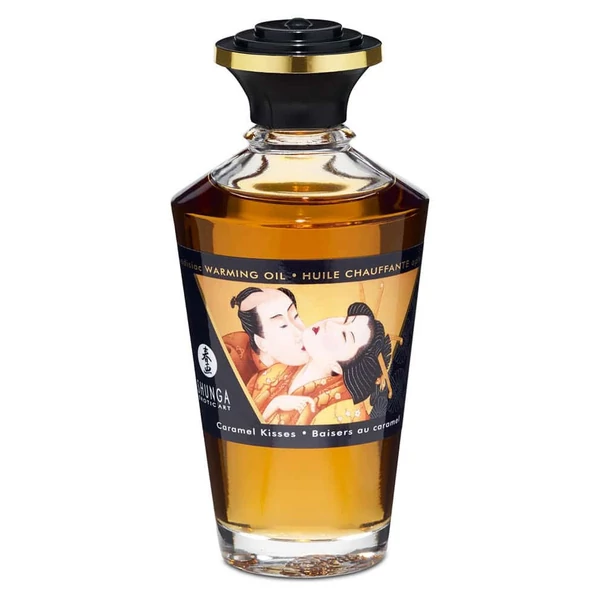 Shunga - melegítő hatású masszázsolaj (karamell) - 100 ml
