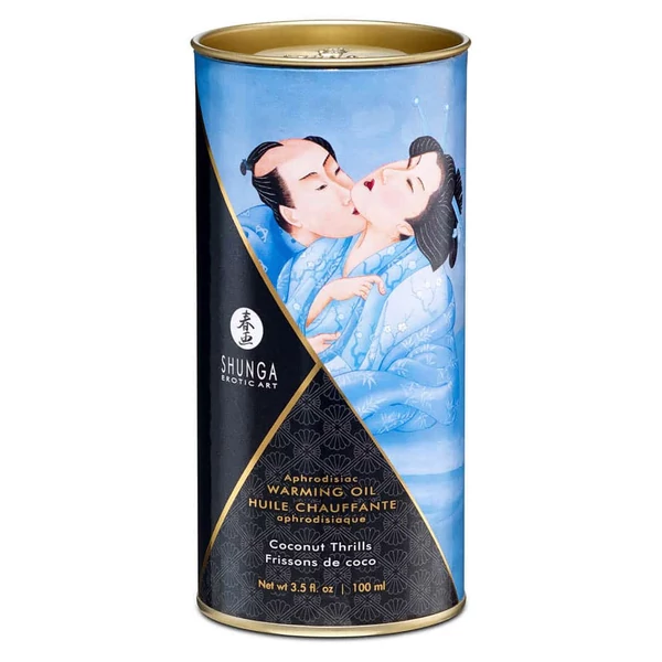 Shunga - melegítő hatású masszázsolaj (kókusz) - 100 ml