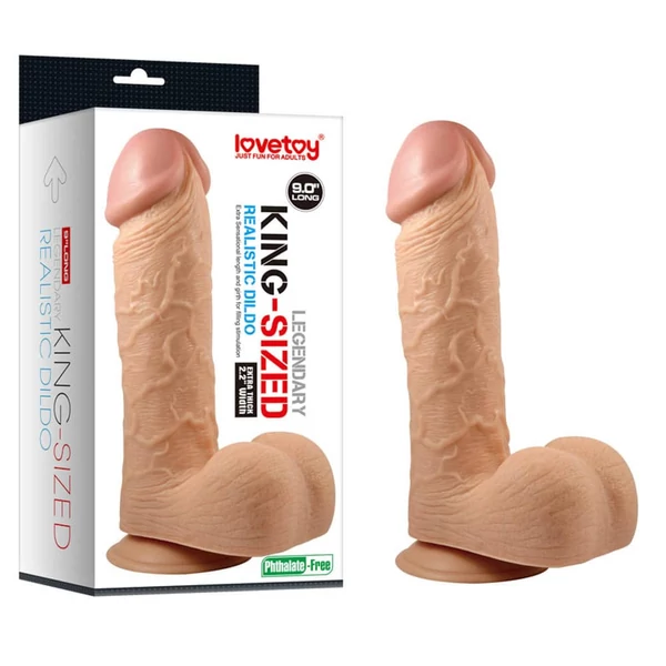 Legendary king-sized realistic 9' tapadókorongos dildó