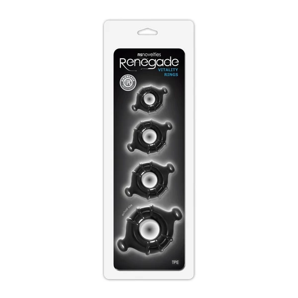 Renegade vitalitiy rings péniszgyűrű készlet (4 db)