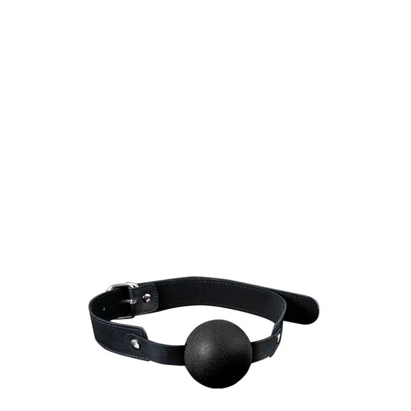 Szilikon szájpecek - Gp solid silicone ball gag black