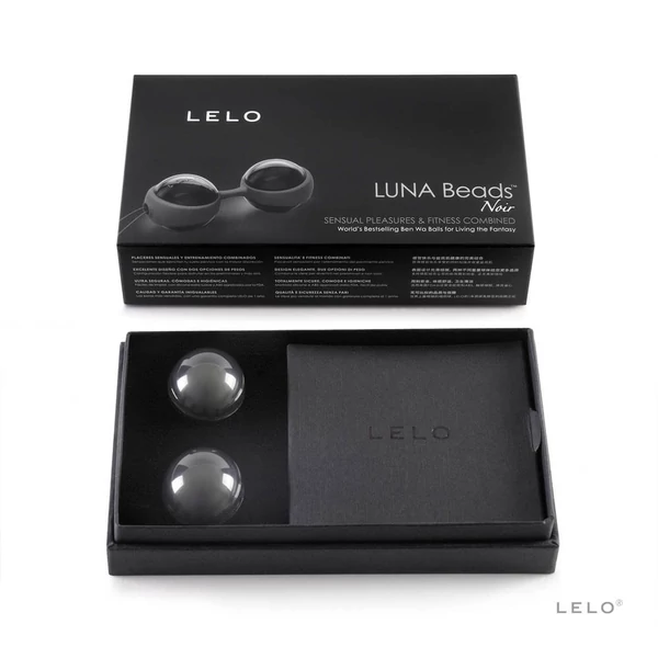 Lelo luna noir kombinálható kéjgolyó - fekete
