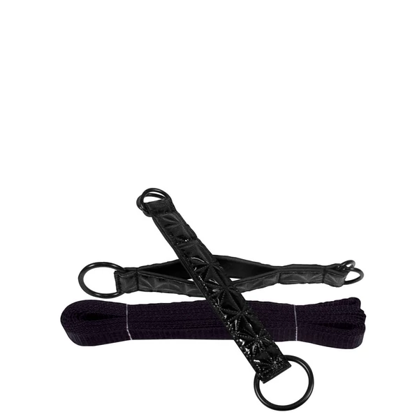 Boka és csukló hevederek kikötözéshez Sinful Black Bed Restraint Straps