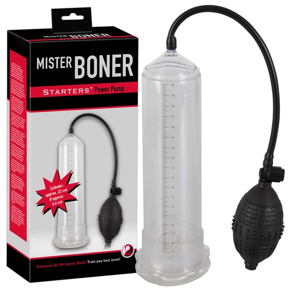 Mister boner starter - péniszpumpa 21,5x5,5 cm