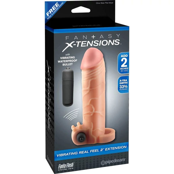 Vibrációs péniszhosszabbító Fantasy x-tensions vibrating real feel 2